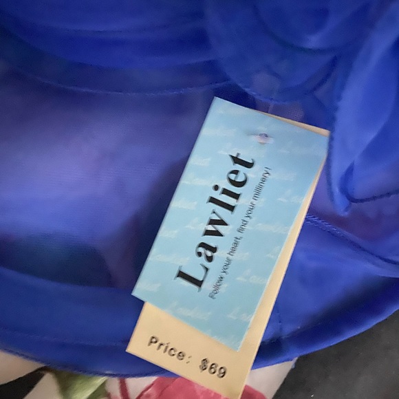 NWT Blue derby hat - Picture 3 of 3